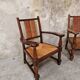 Paire de fauteuils néo-basque