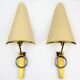 "Ring" sconces Lunel perforated metal, 1950