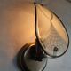 Pair of vintage art deco style glass wall sconces