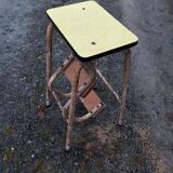 Yellow formica stool stepladder step