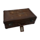 Suitcase old vintage leather