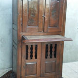 Rustic buffet in natural wood