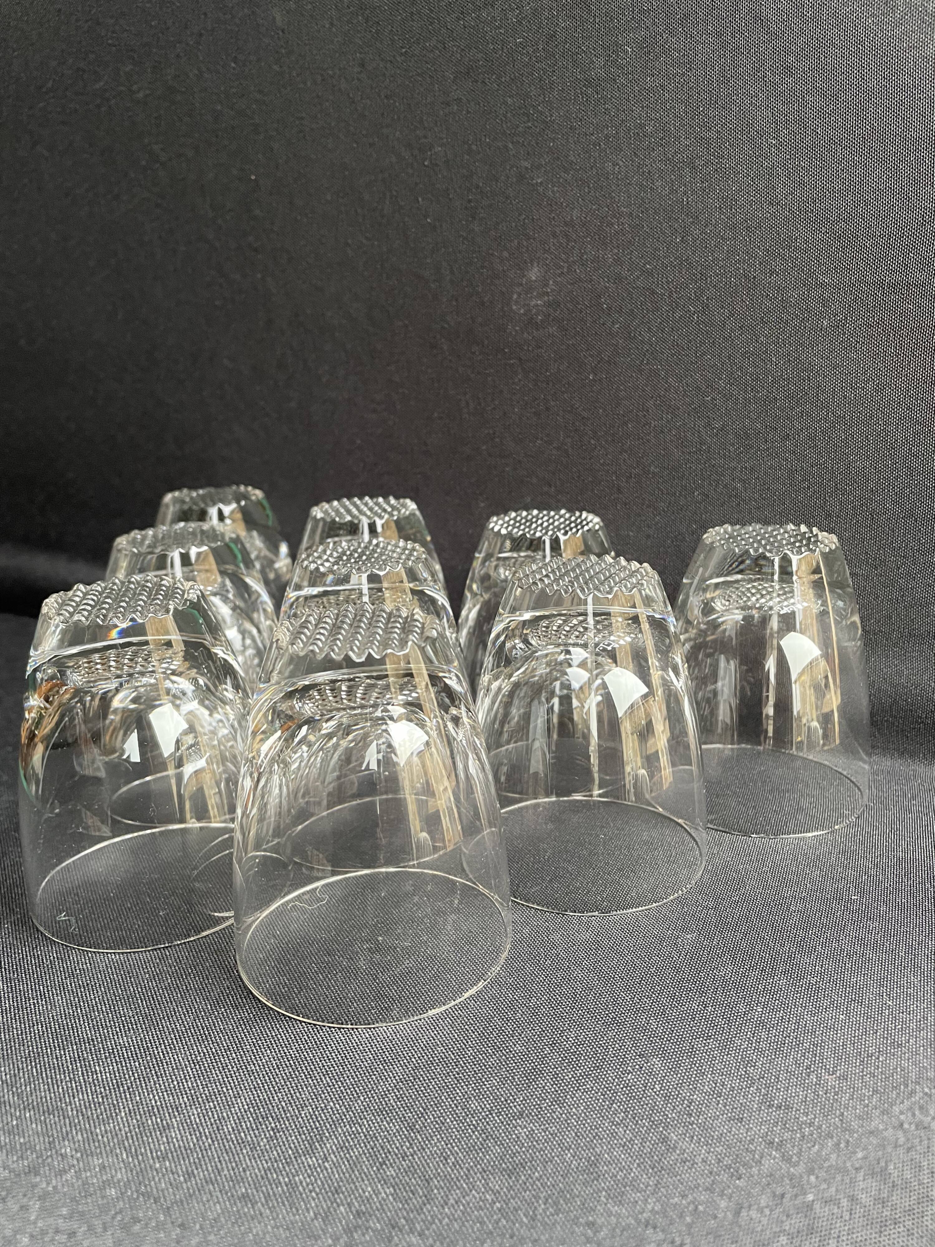 Large glasses (9) - Mid-century modern - Crystal