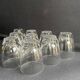 Verres moderne milieu de siècle cristal