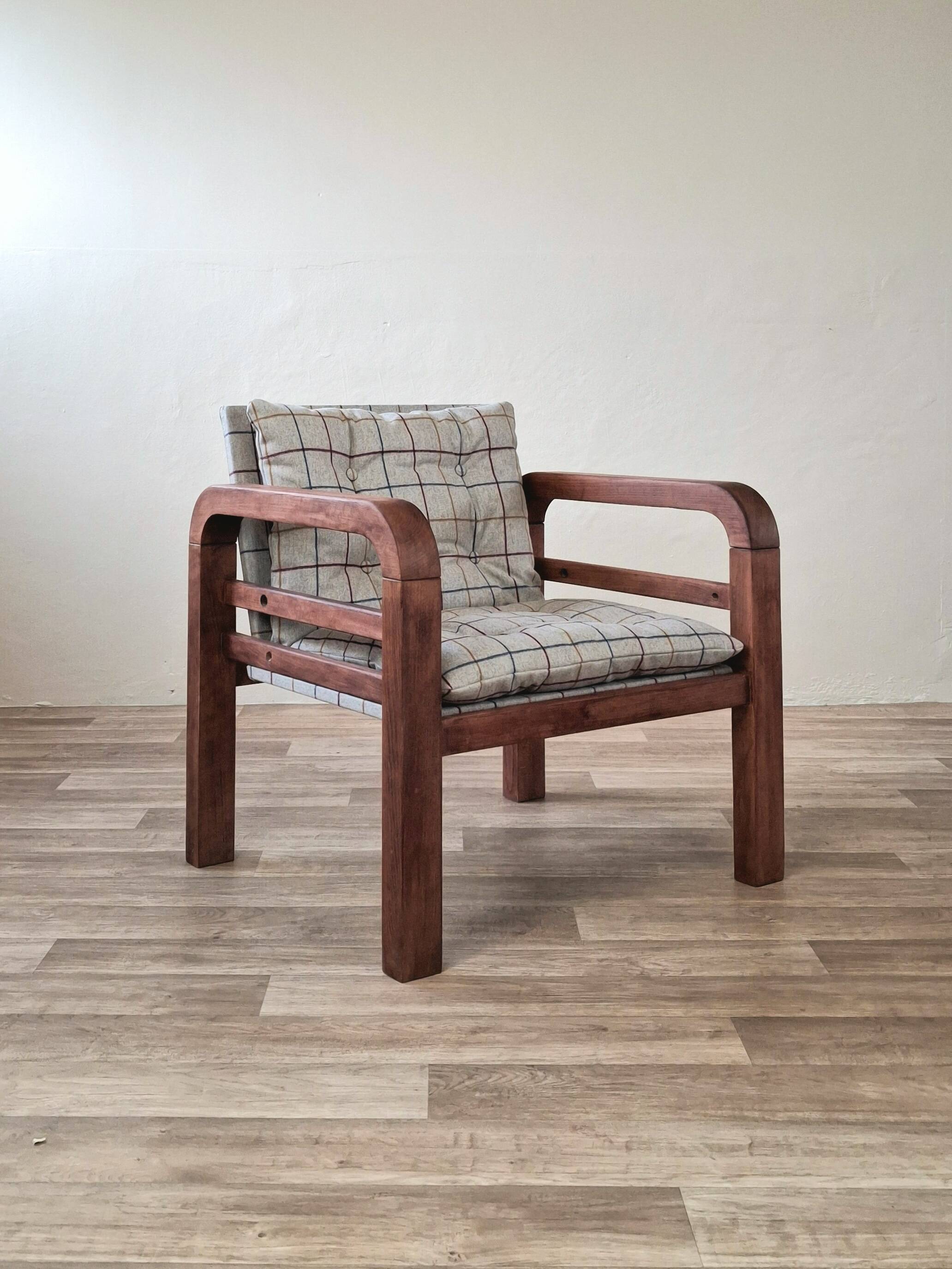 Vintage checkered armchair