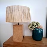 Large raw ceramic lamp