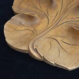 Wooden leaf trinket tray