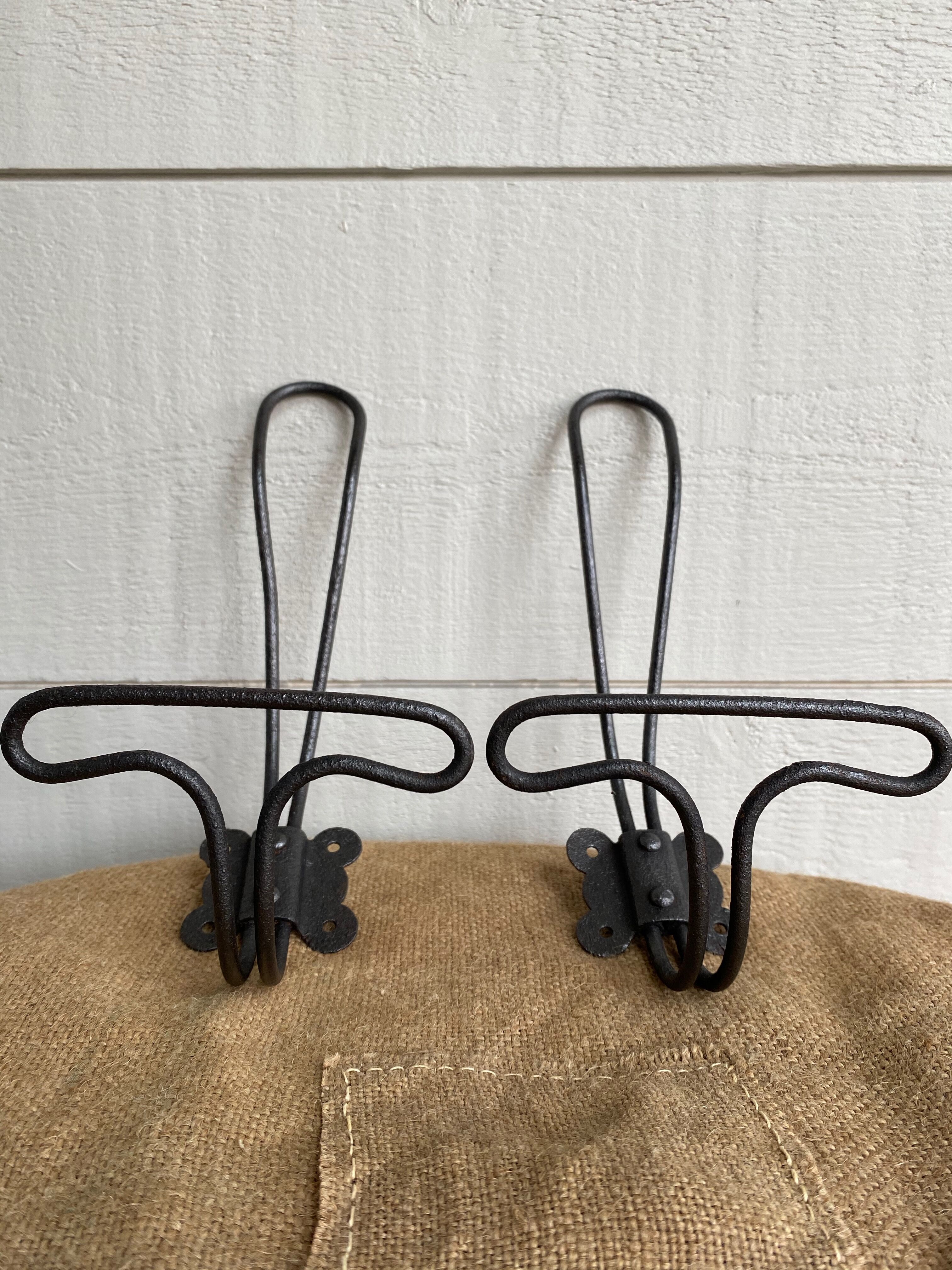 Pair of metal hooks