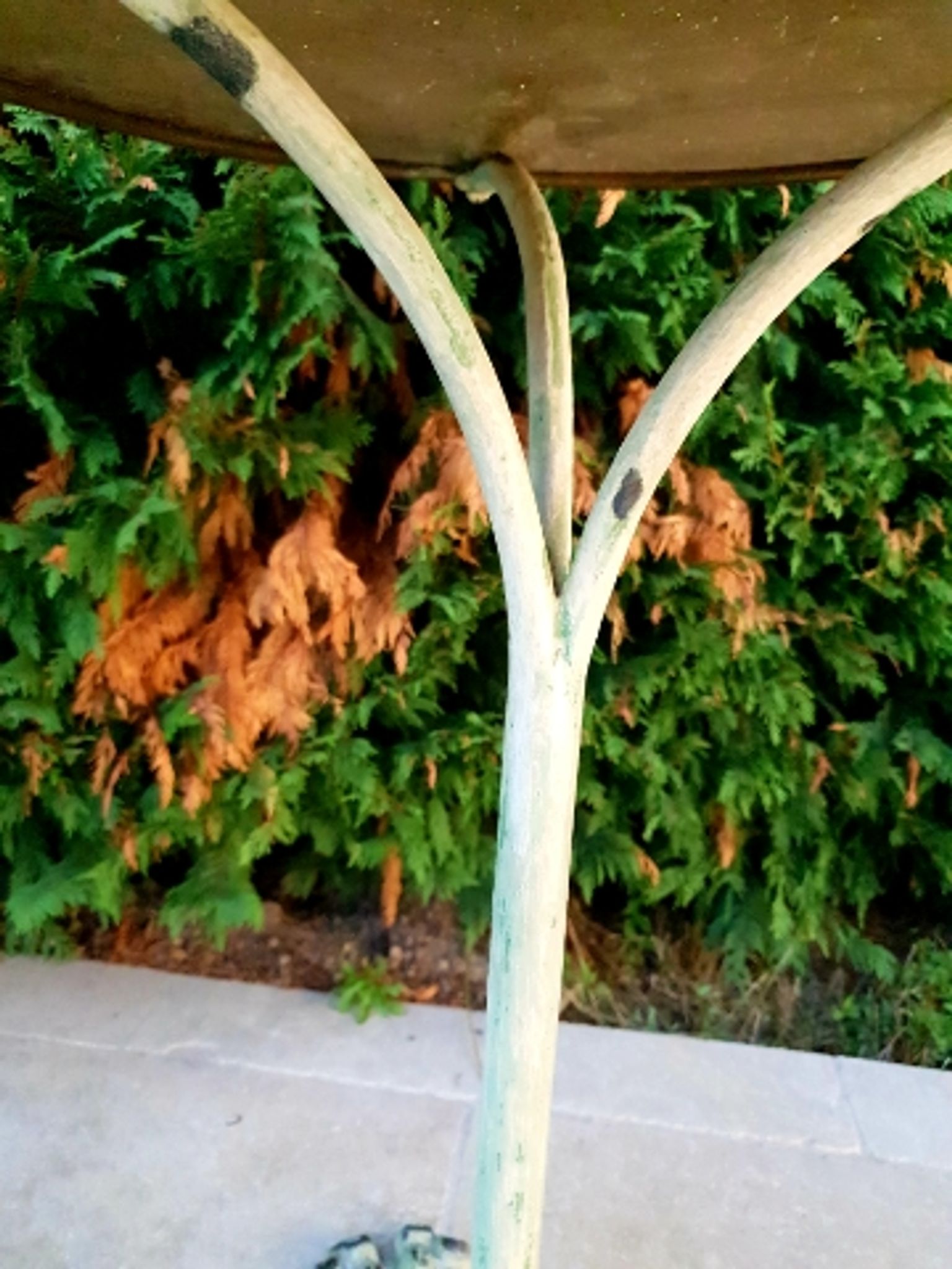 Pair of bistro gueridon late 19th century early 20th