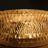 Vintage glass ceiling or wall lamp, Italy, 1960s