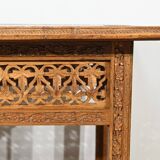 Oriental Folding Table in Exotic Wood – Early 20th Century