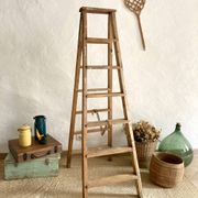 Antique wooden painter's stepladder