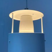 Fyrtønden pendant lamp, minimalist Danish modern mid-century by Asger Bay Christiansen for Lys, 1960s.