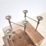 Scandinavian chrome modular candle holder 1970