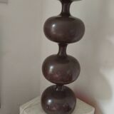 Floor lamp 70s turned wood