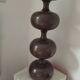 Floor lamp 70s turned wood