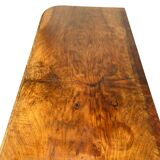 Italian art deco burl walnut chest of drawers, 1930s/1940s