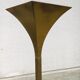 Postmodern Design Brass Fluted Torchiere Floor Lamp by Relco, Italy, 1980s