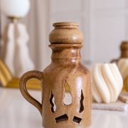 Stoneware tealight holder / oil warmer