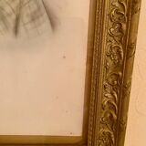 Frame from the 1920s - 1930s, colorized drawing of a toddler