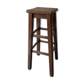 Tabouret ancien en chêne massif