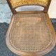 Set of 5 wooden chairs cane