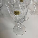 Lot of 6 Cristal d'Arques glasses