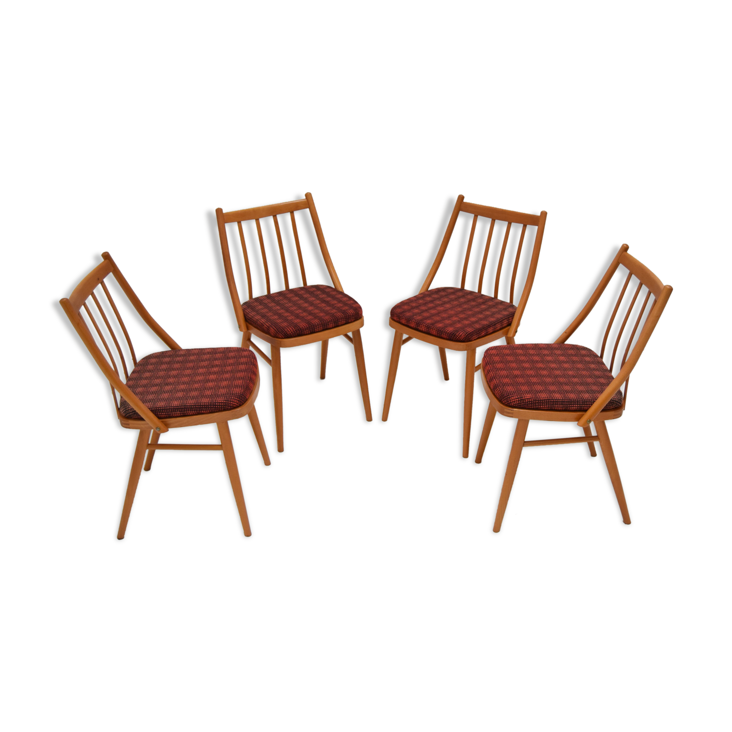 Lot de 4 chaises par Antonín Šuman, années 1980.