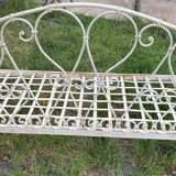 Wrought iron bench