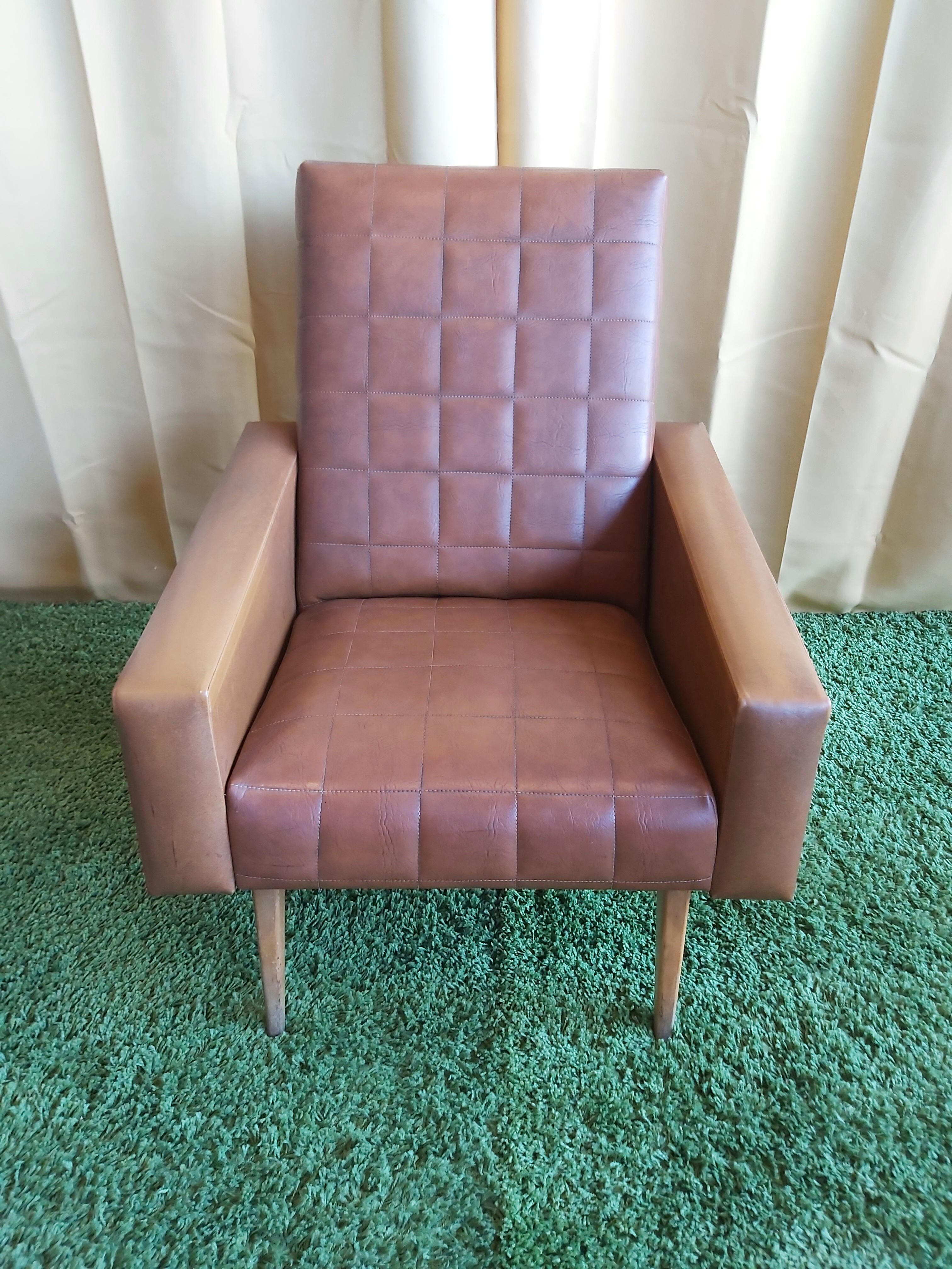 Vintage skai armchair from the 50s/60s