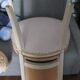 4 covered chairs