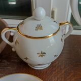 Foëcy porcelain coffee set - SFP - White and gold