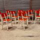 Lot de 11 chaises Ton