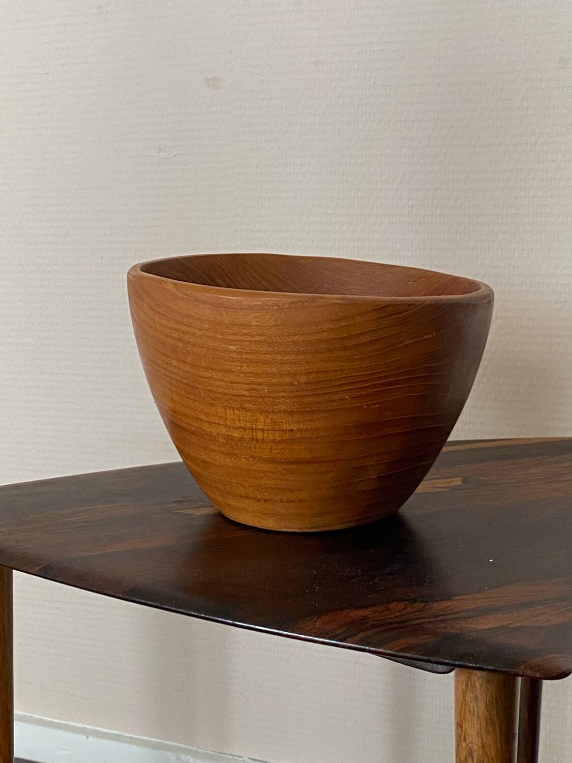 Mid-Century Modernist Teak Bowl, Denmark, 1950s