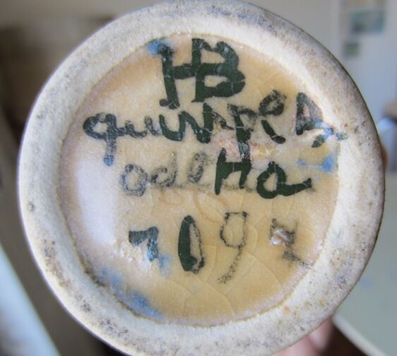 Sandstone vase, HB Quimper Odetta, twentieth century