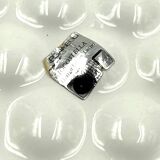 Space age white ceramic plate, Ennio Lucini, Gabbianelli Italy ca. 1970