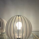 Pair of wooden design lamps