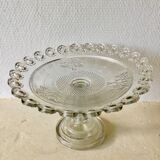 Moulded glass compotier