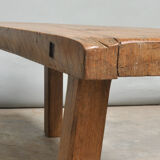 Vintage Oak Butcher's Block Coffee Table/Bench, 1930 s