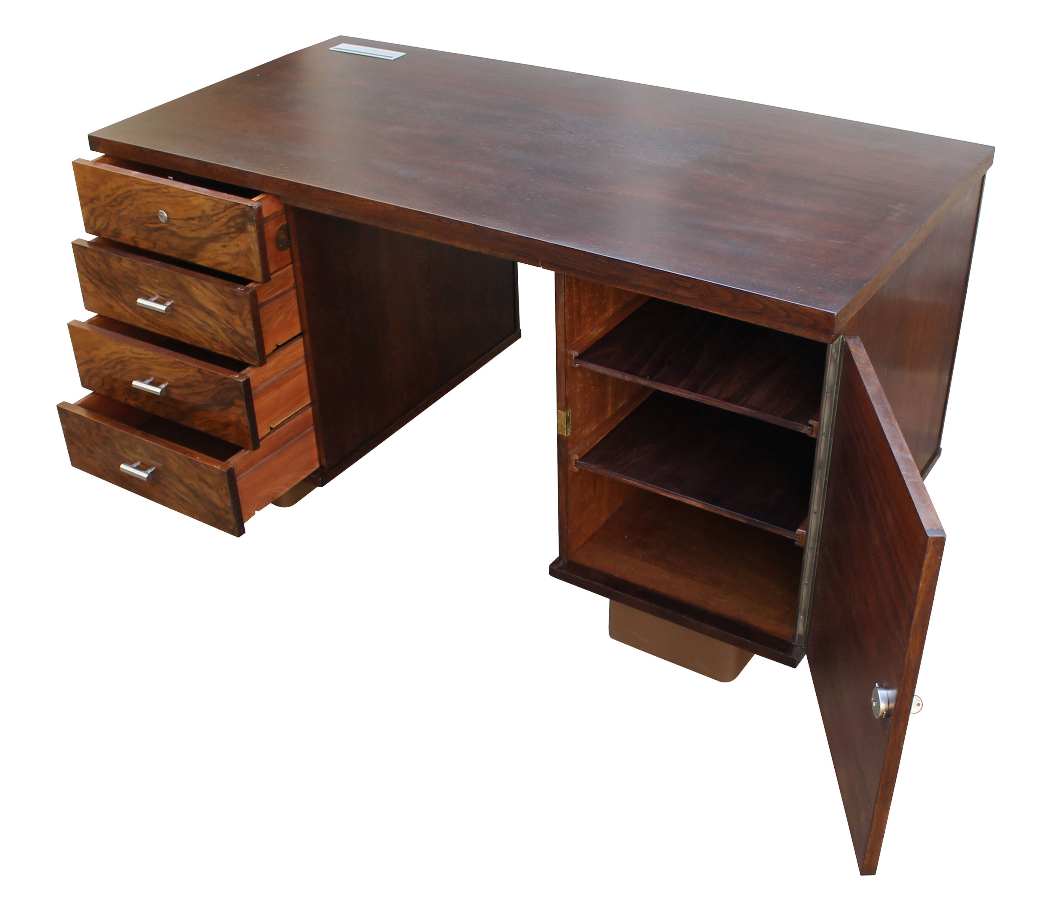 1930's Modernist Desk by Jindrich Halabala for UP Brno