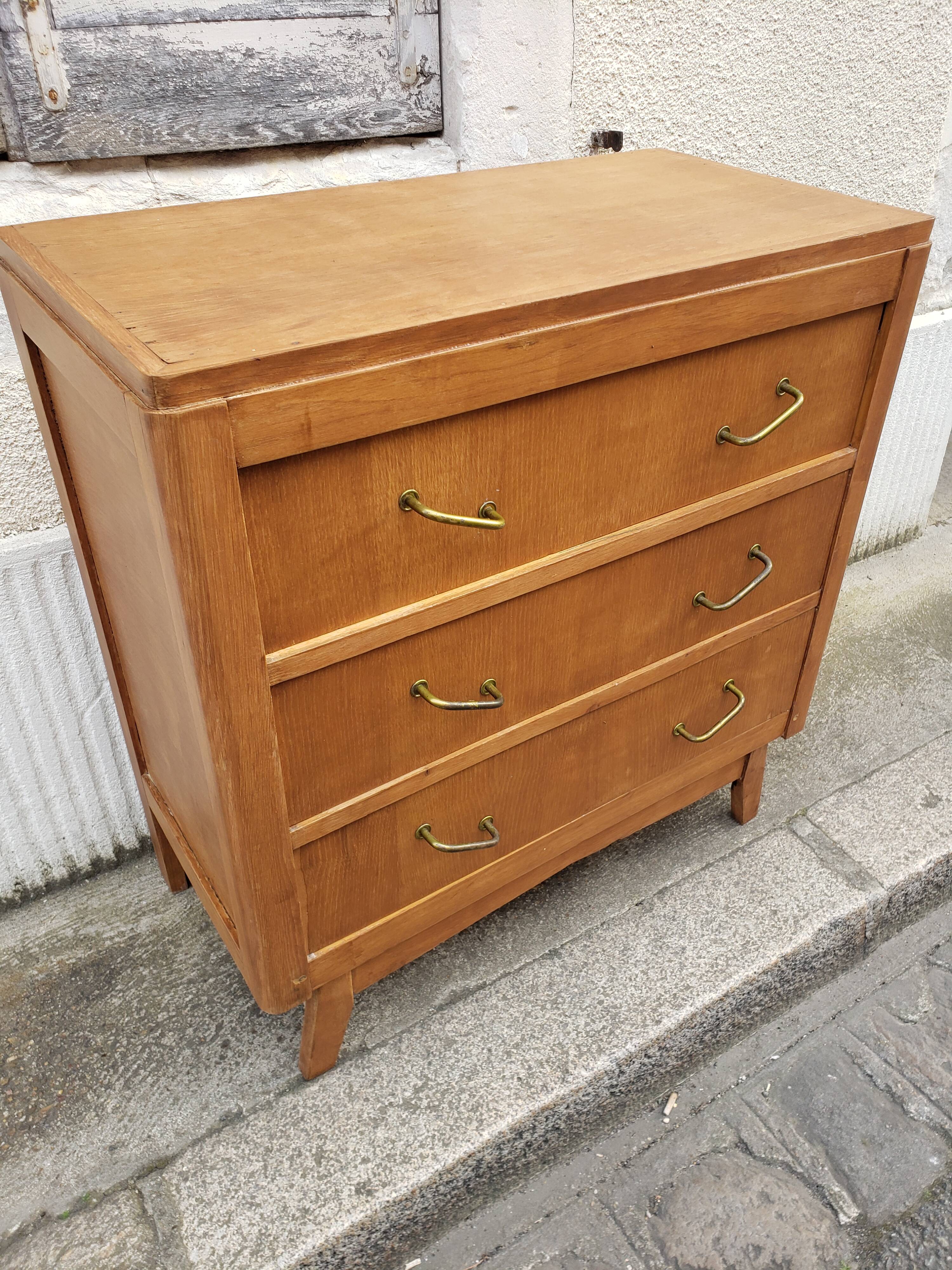 Commode vintage pied compas