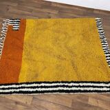 Traditional coloured Beni Ourain Berber rug, size 140 x 260 cm.