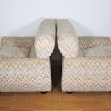 Missoni armchairs, 1970s, set of 3