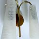 Vintage Italian Glass Sconce, 1960s