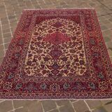 Persian carpet ispahan old wool 216 x 150 cm