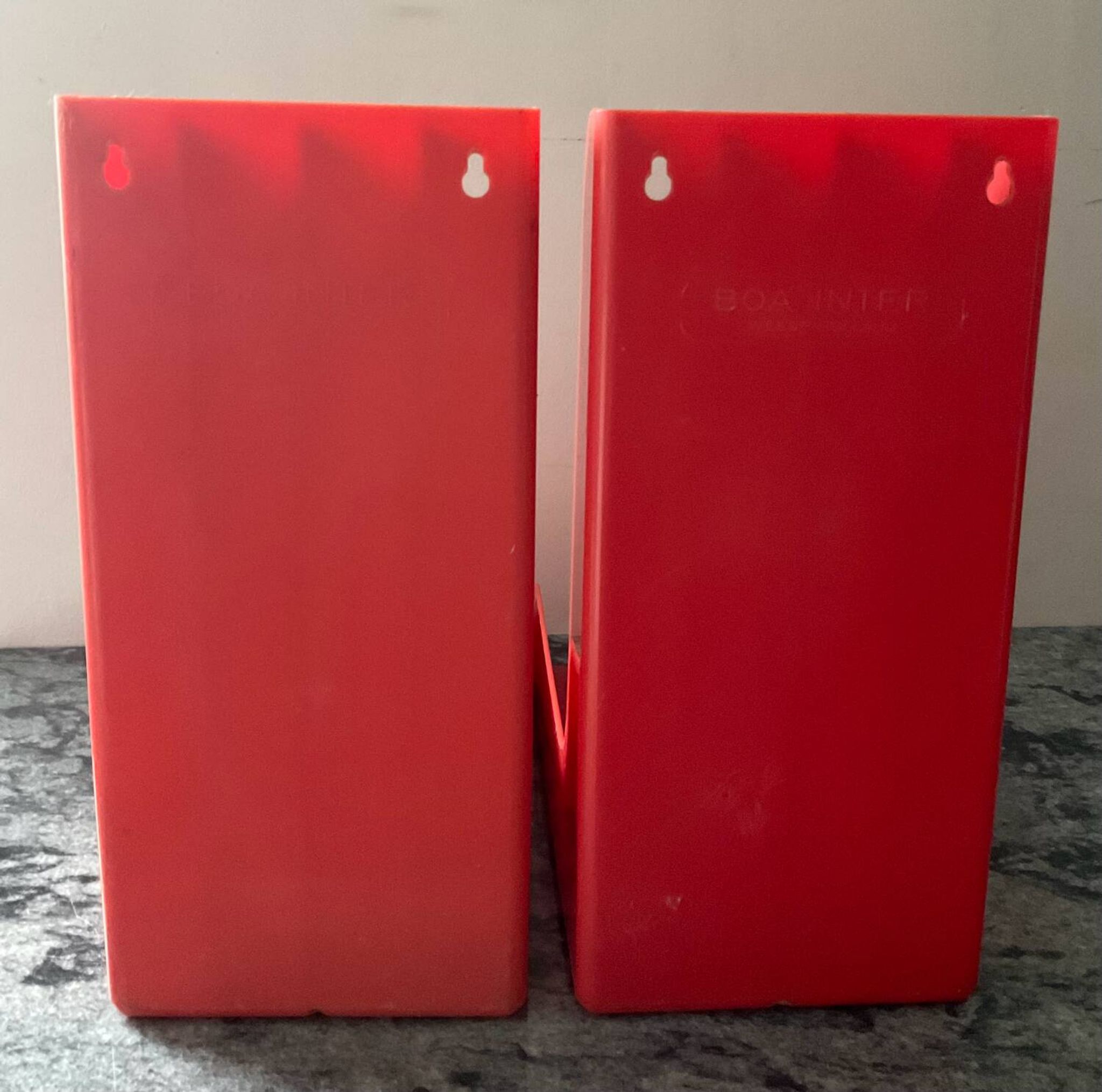 Pair of vinyl storage racks Boa Inter Holland from the 1970s.