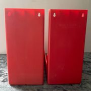 Pair of vinyl storage racks Boa Inter Holland from the 1970s.