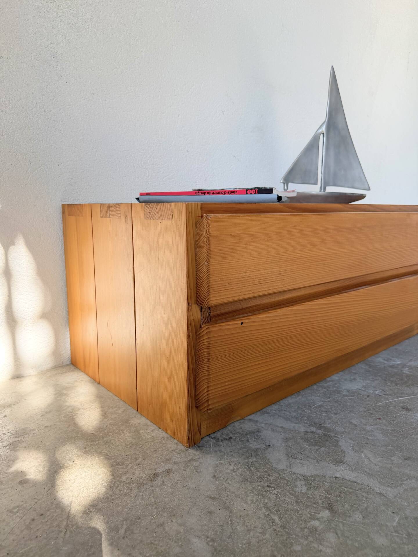 Bedside cabinet pine Maison Regain