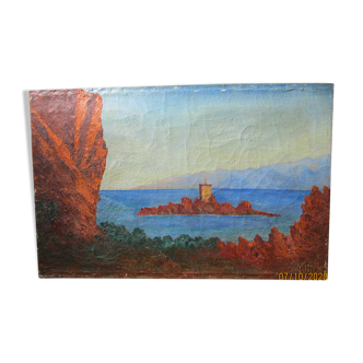 Huile sur toile île Corse