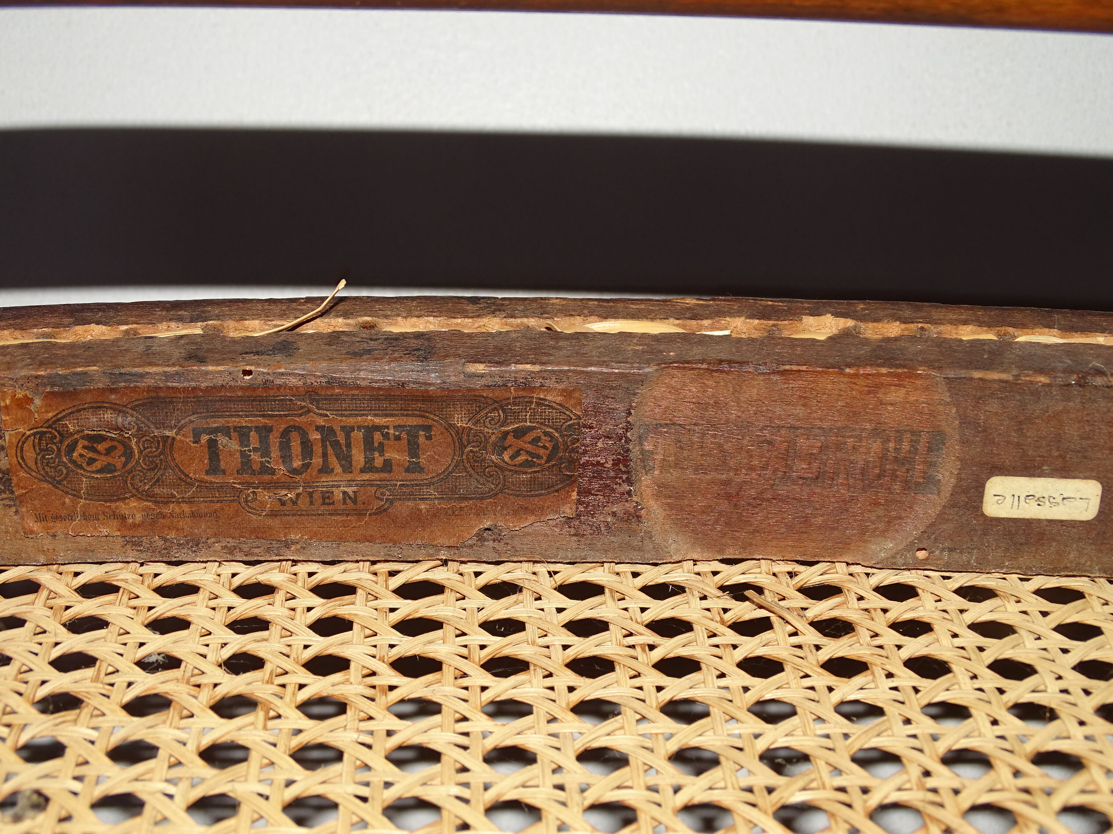 Old pair of Thonet armchairs